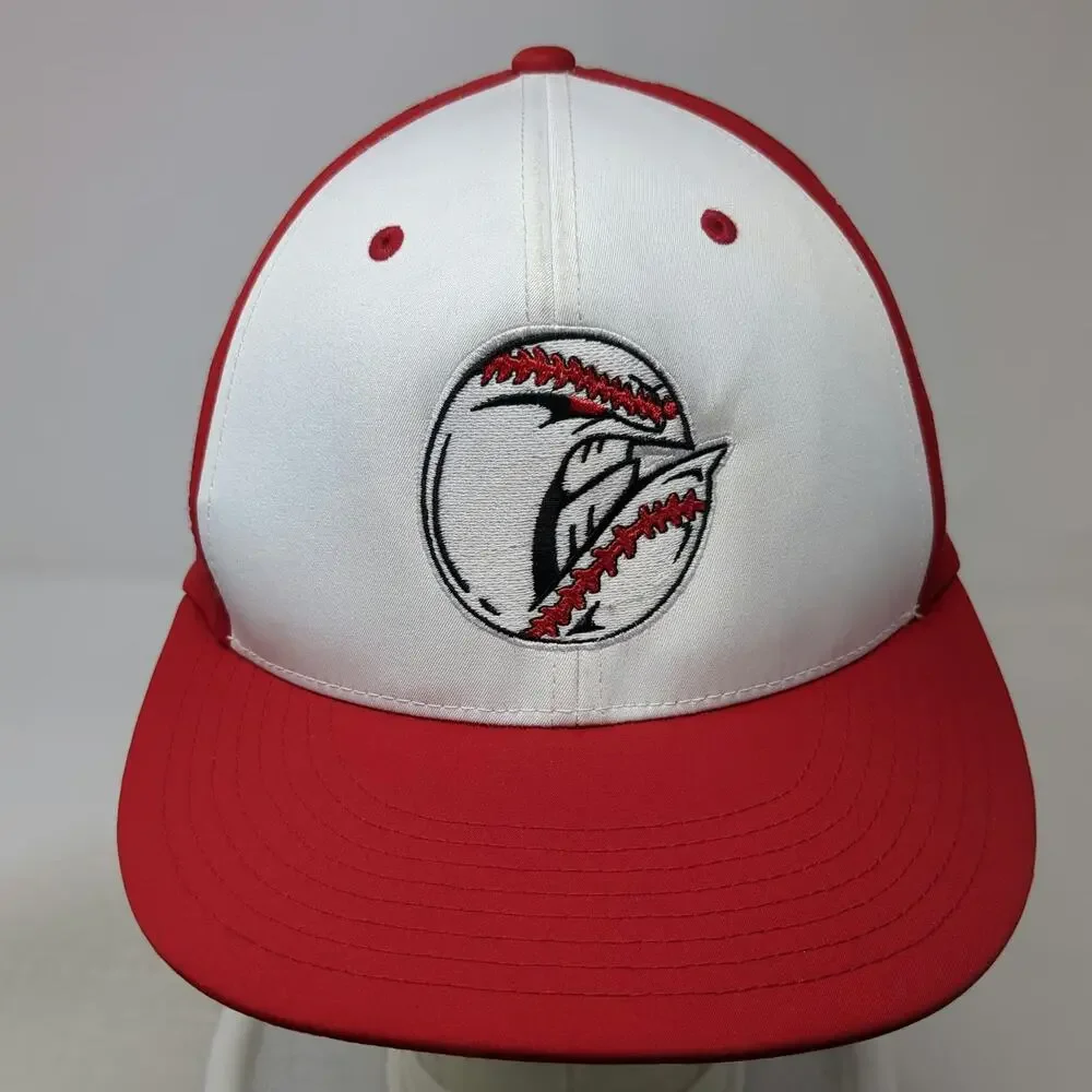 EvoShield Baseball Cap Red White M Warriors Perforated Flexfit Team Logo hat